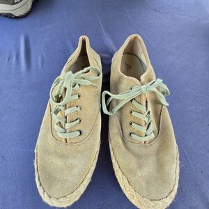 Lands End Tan Suede Women's Flats